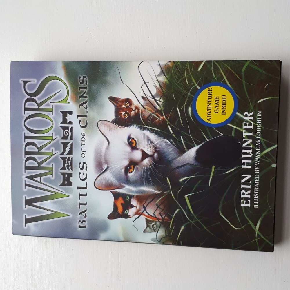 Warrior Cats Battle of the Clans hardcover.